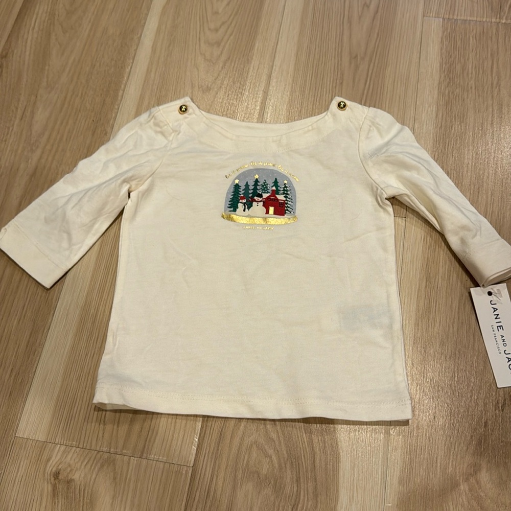 Girls snow globe shirt